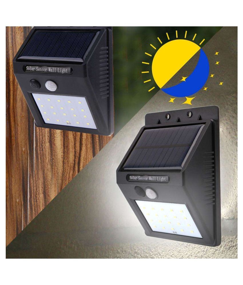 UniZoom Solar Motion Sensor Light 3.5W Solar Emergency Light Pack of