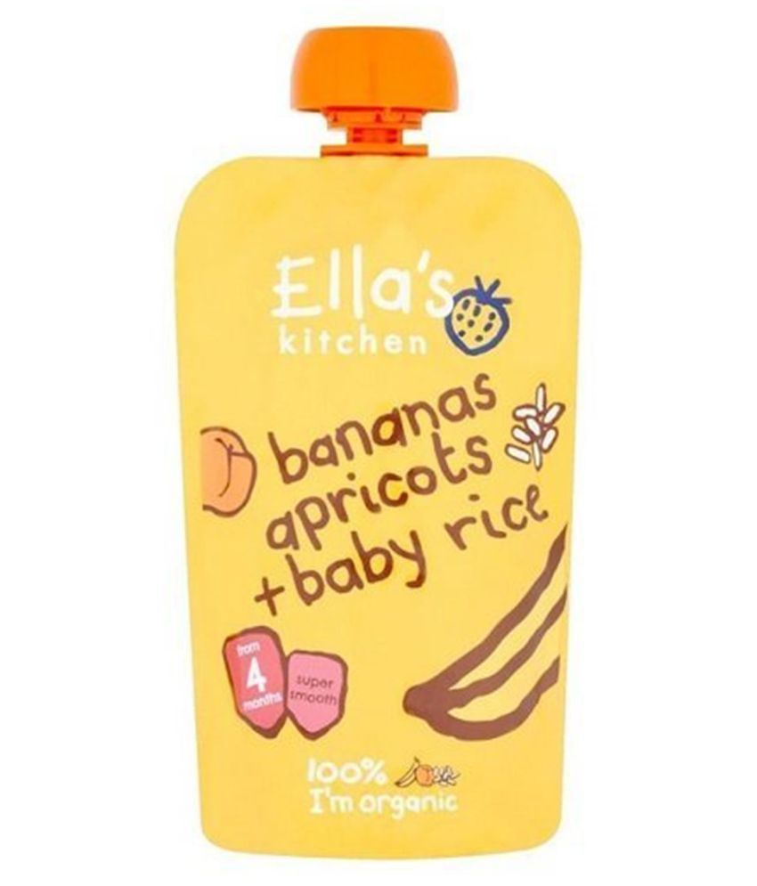 Ella's Kitchen Apricots + Baby rice Snack Foods for 6 Months + ( 240 gm