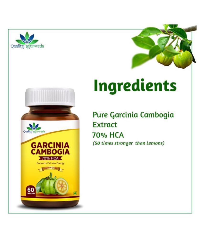 Quality Ayurveda Garcinia Cambogia with 70% HCA 800 Mg/Dose Weight Loss ...