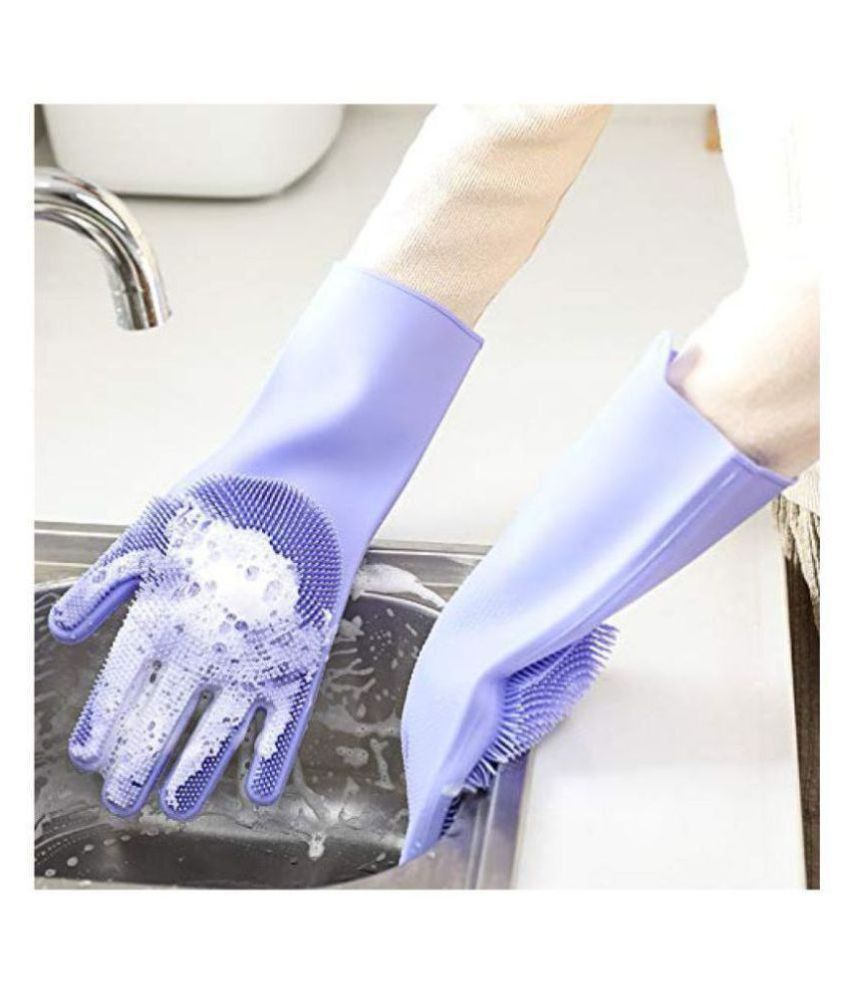 BIGD Rubber Medium Cleaning Glove SILICONE HAND GLOVES: Buy BIGD Rubber ...