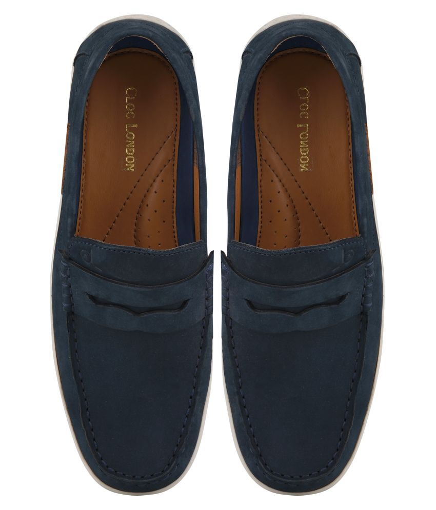 next navy loafers
