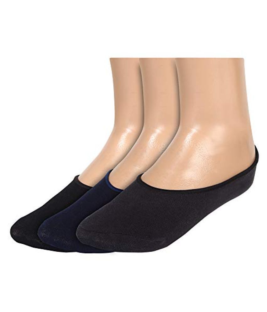     			Creature Black Casual No Show Socks Pack of 3