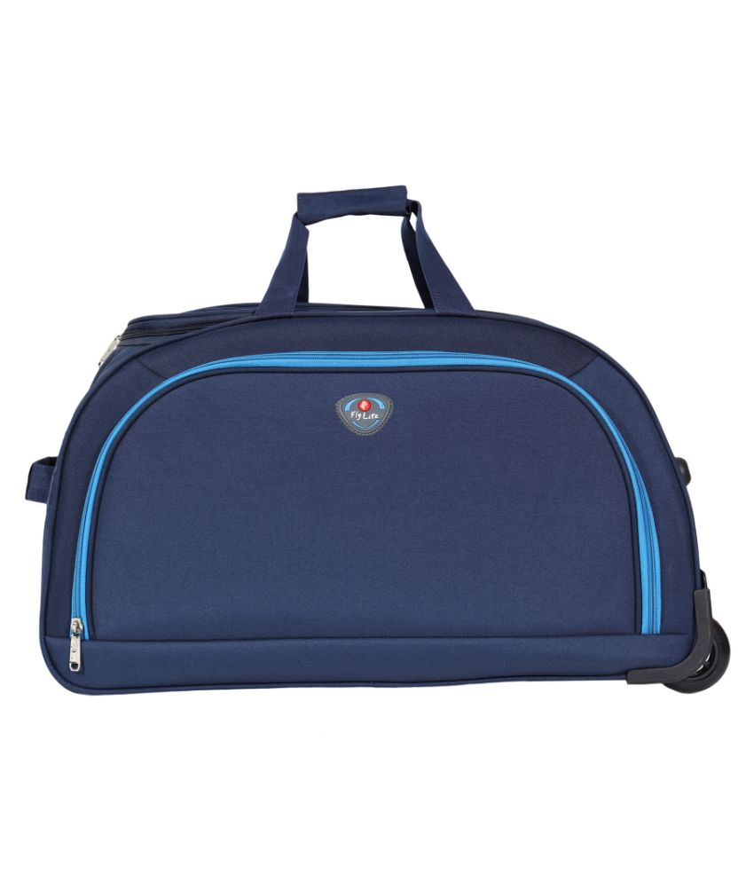 Flylite Blue Fabric Trolley Backpack Buy Flylite Blue Fabric Trolley Backpack Online at Low