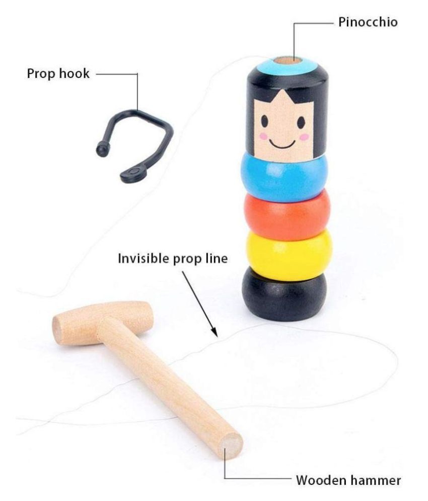 Unbreakable wooden man Magic Toys-High Quality