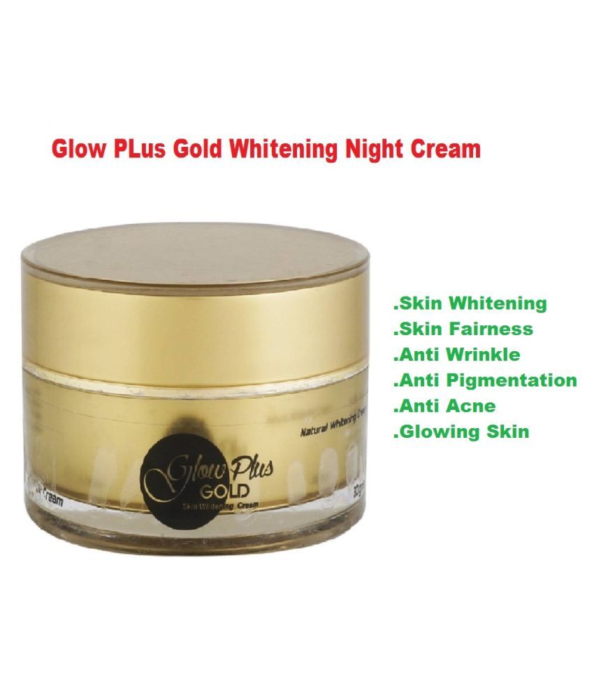 glow plus gold night cream