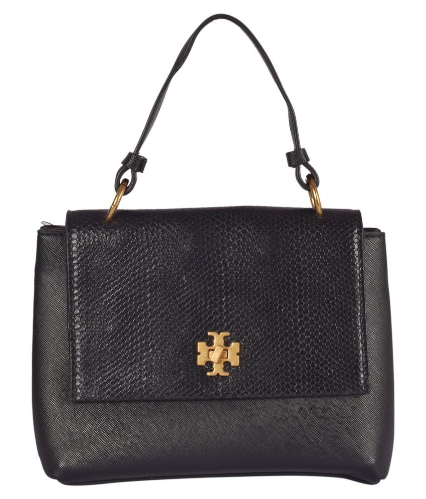 Tory Burch Black Pure Leather Sling Bag - Buy Tory Burch Black Pure Leather  Sling Bag Online at Best Prices in India on Snapdeal