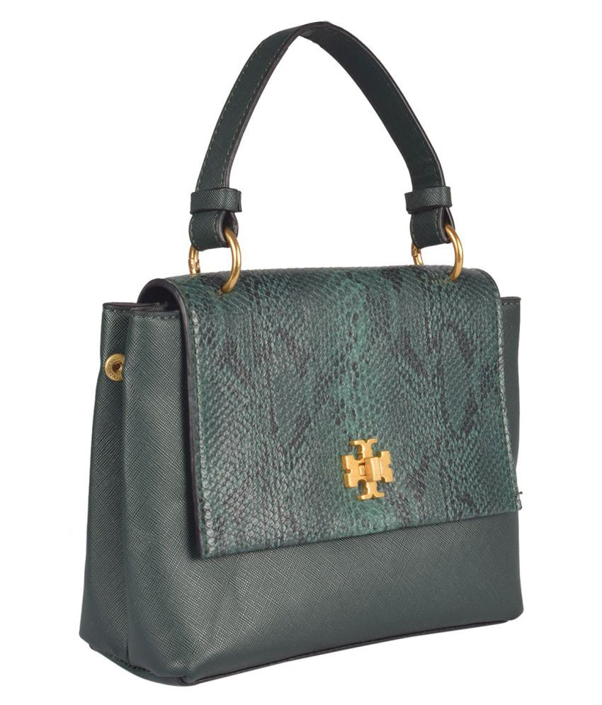 Tory Burch Green Pure Leather Sling Bag - Buy Tory Burch Green Pure Leather  Sling Bag Online at Best Prices in India on Snapdeal