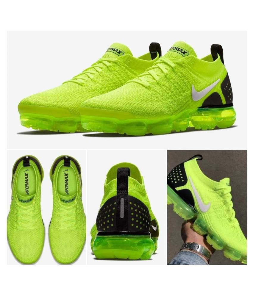 Vapormax Volt Green Running Shoes Green: Buy Online at Best Price on Snapdeal