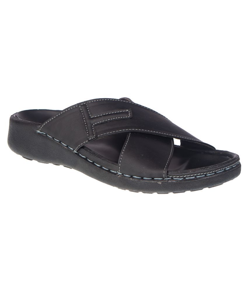 KHADIM Black Synthetic Leather Sandals - Buy KHADIM Black Synthetic Leather  Sandals Online at Best Prices in India on Snapdeal