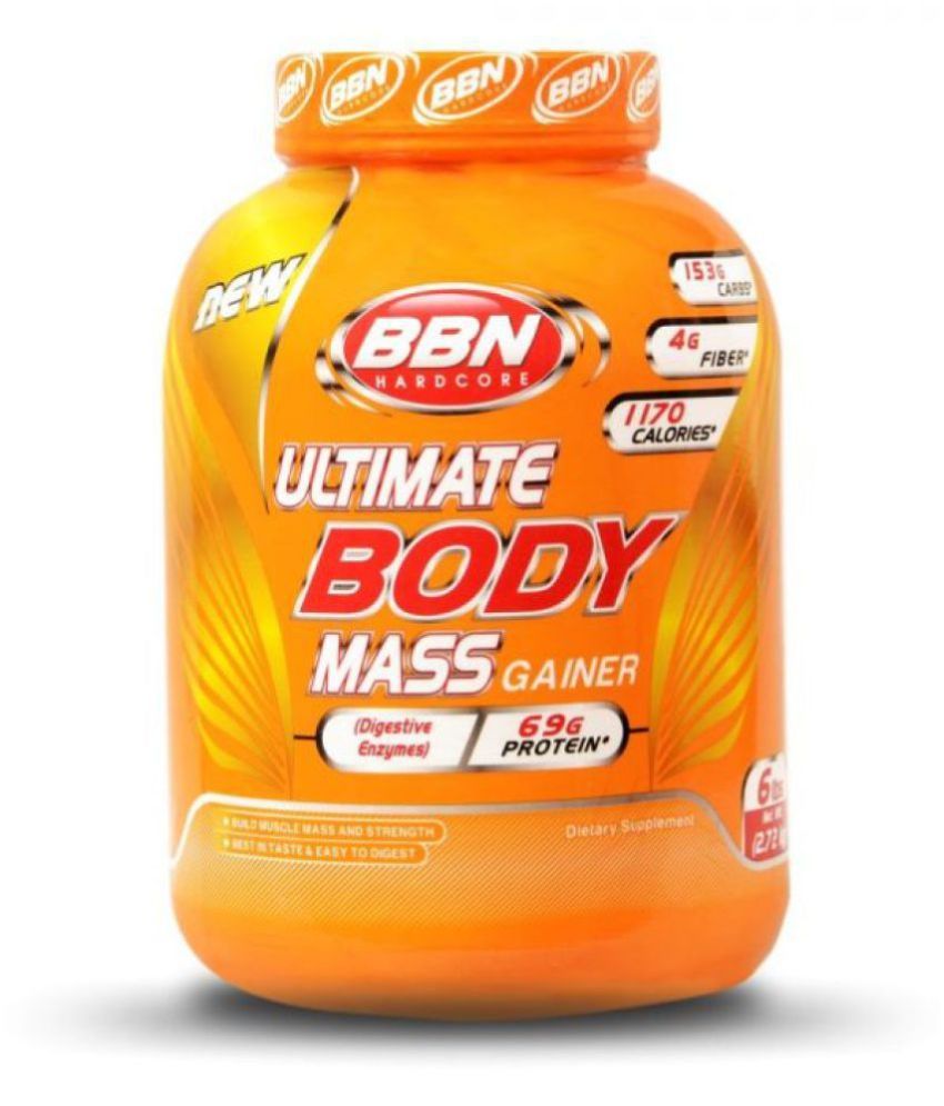     			BBN Ultimate Body Mass 2.72 kg Weight Gainer Powder