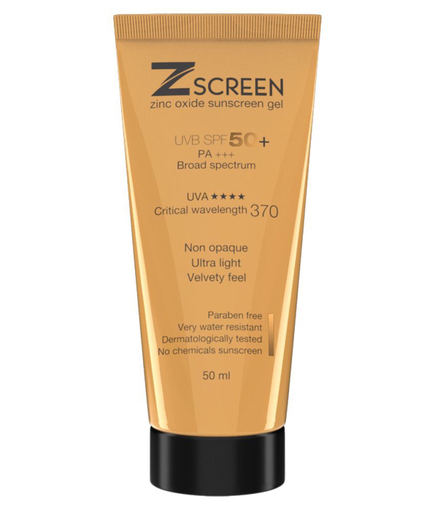 Ethiglo Zscreen Zinc Oxide Sunscreen Cream SPF 50 PA+++ 50 g