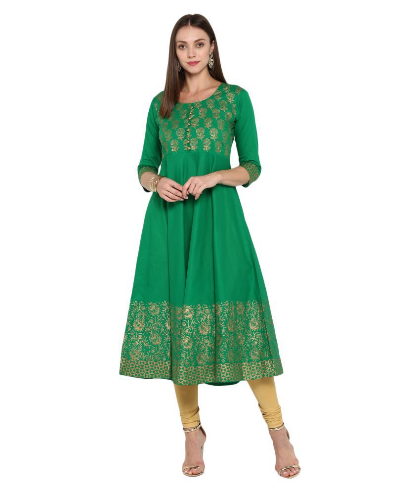 Arihant Online Services Beige Rayon Anarkali Kurti   Buy Arihant Online  Services Beige Rayon Anarkali Kurti  Online at Best Prices in India on  Snapdeal