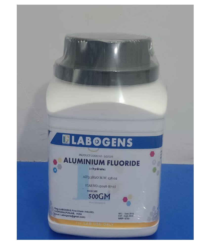     			ALUMINIUM FLUORIDE (3-hydrate) 500GM