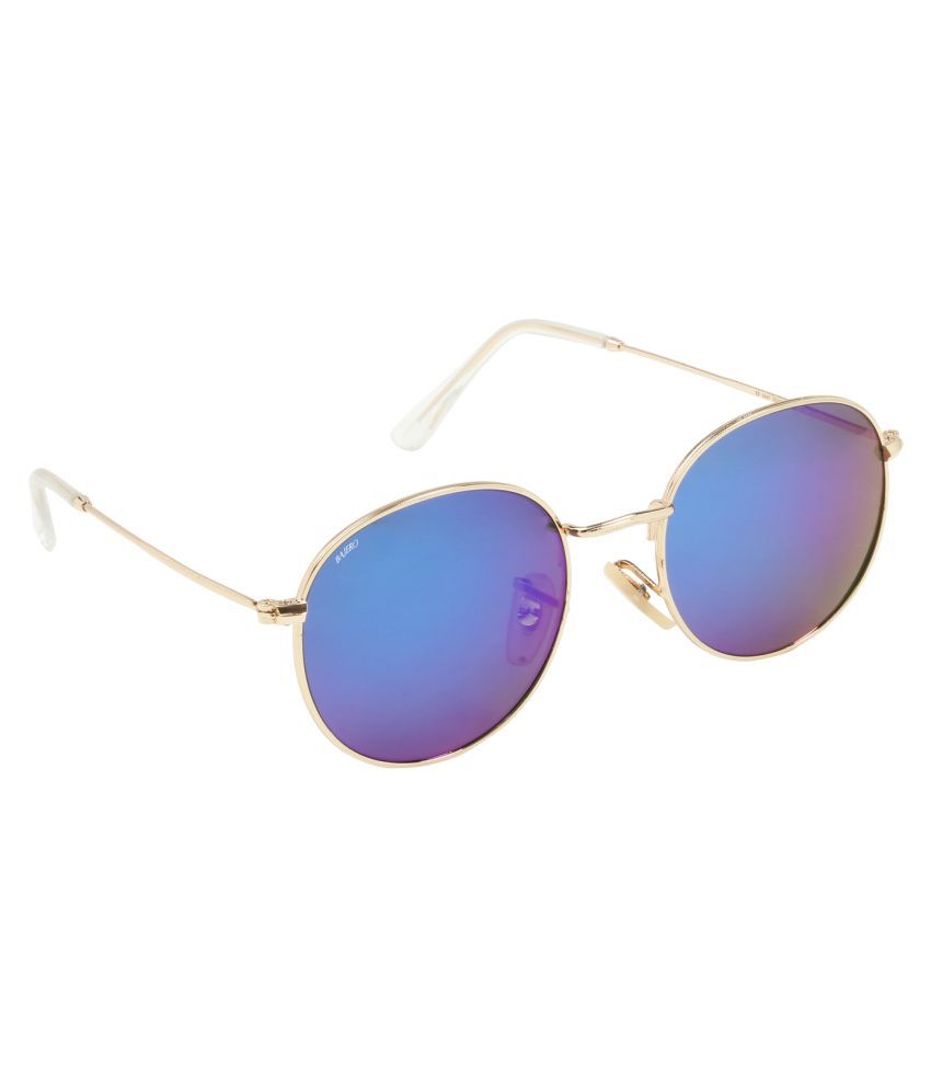 BAJERO - Blue Round Sunglasses ( RB-3447 ) - Buy BAJERO - Blue Round ...