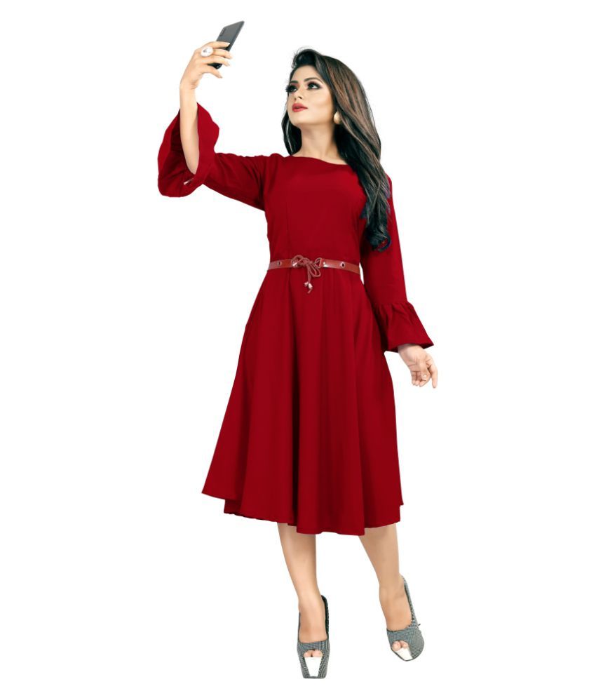 frock kurti with belt