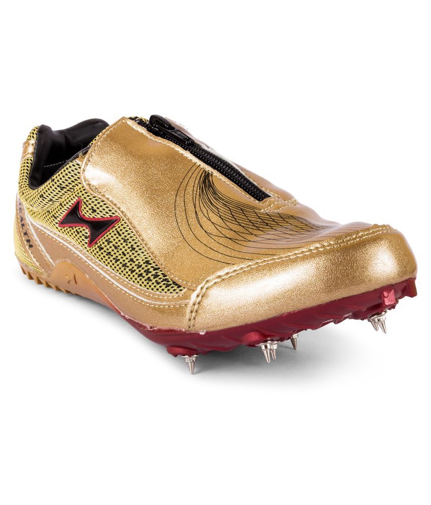 Health RUNNING SPIKES Gold Running Shoes - Buy Health RUNNING SPIKES Gold  Running Shoes Online at Best Prices in India on Snapdeal