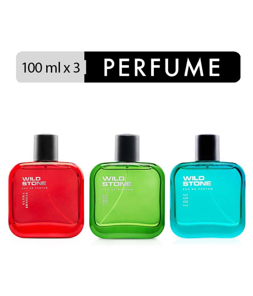     			Wild Stone Forest Spice, Edge and Ultra Sensual Perfume Combo for Men, Pack of 3 (100ml each)