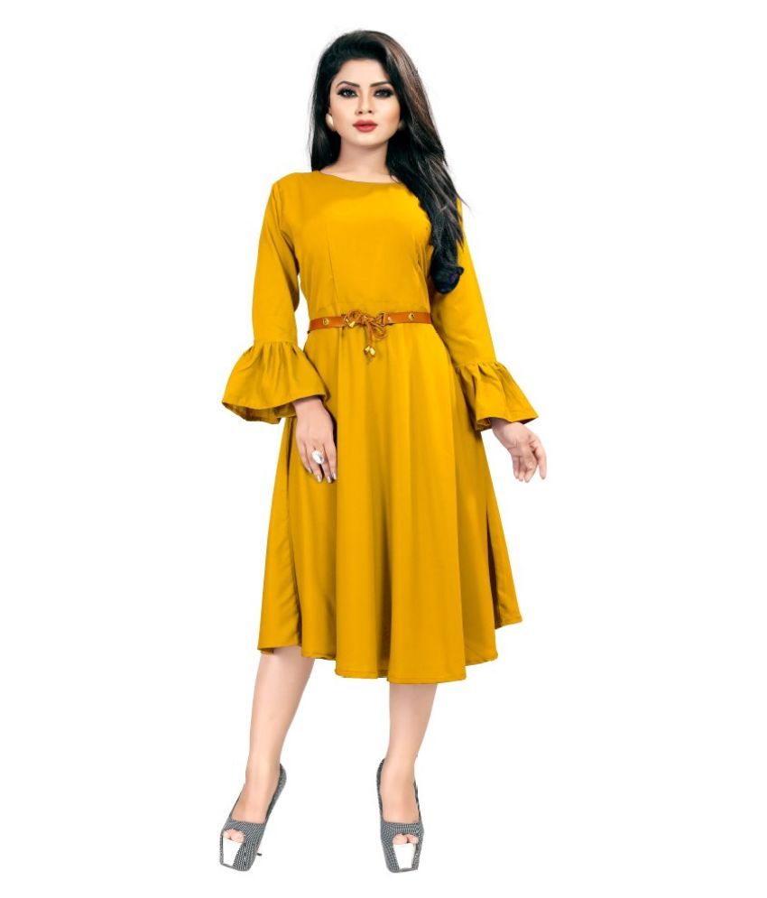 rayon frock kurti design