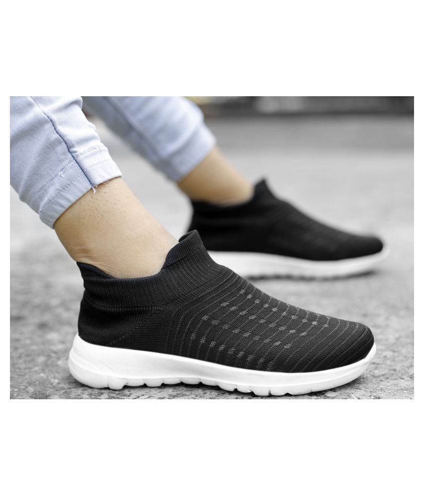     			BXXY Black Running Shoes