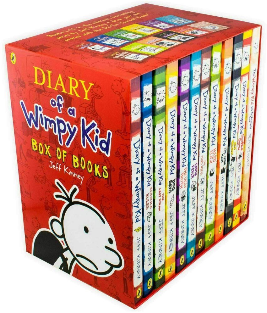 Diary of a Wimpy Kid Box Set - Books 1-12 by Jeff Kinney (English, Paperback)