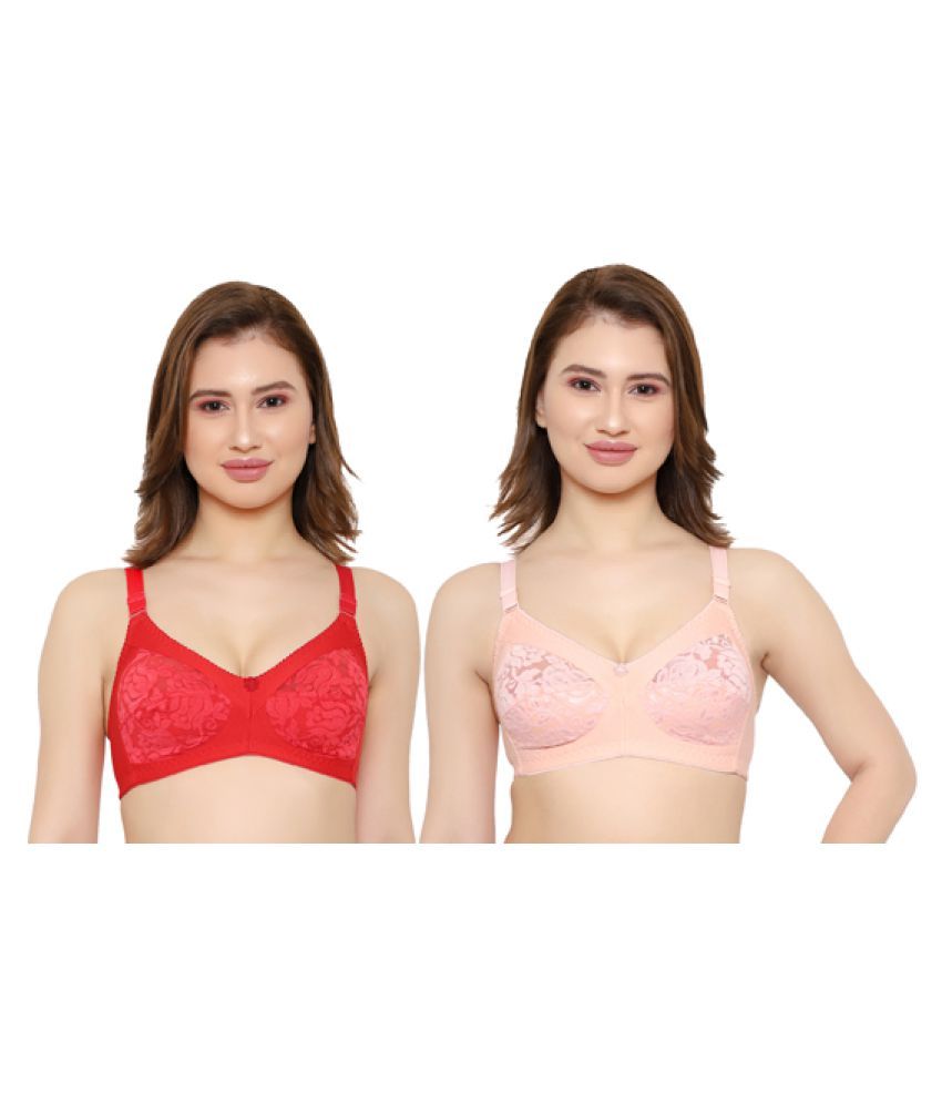     			KYODO Pack of 2 Poly Cotton Non Padded Women's Everyday Bra ( Multi Color )