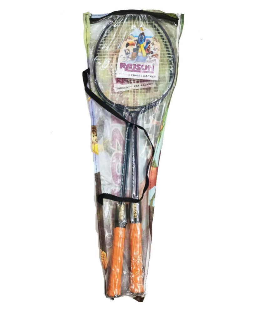 BADMINTON RACKET RAJSON COMBO PACK WITH 10 PIECE DEEPAK SHUTTLECOCK