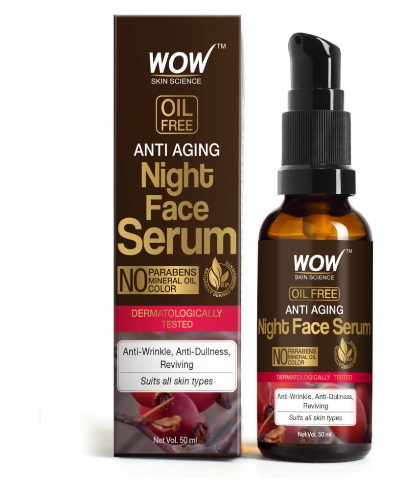     			WOW Skin Science Anti Aging Night Face Serum - 50mL
