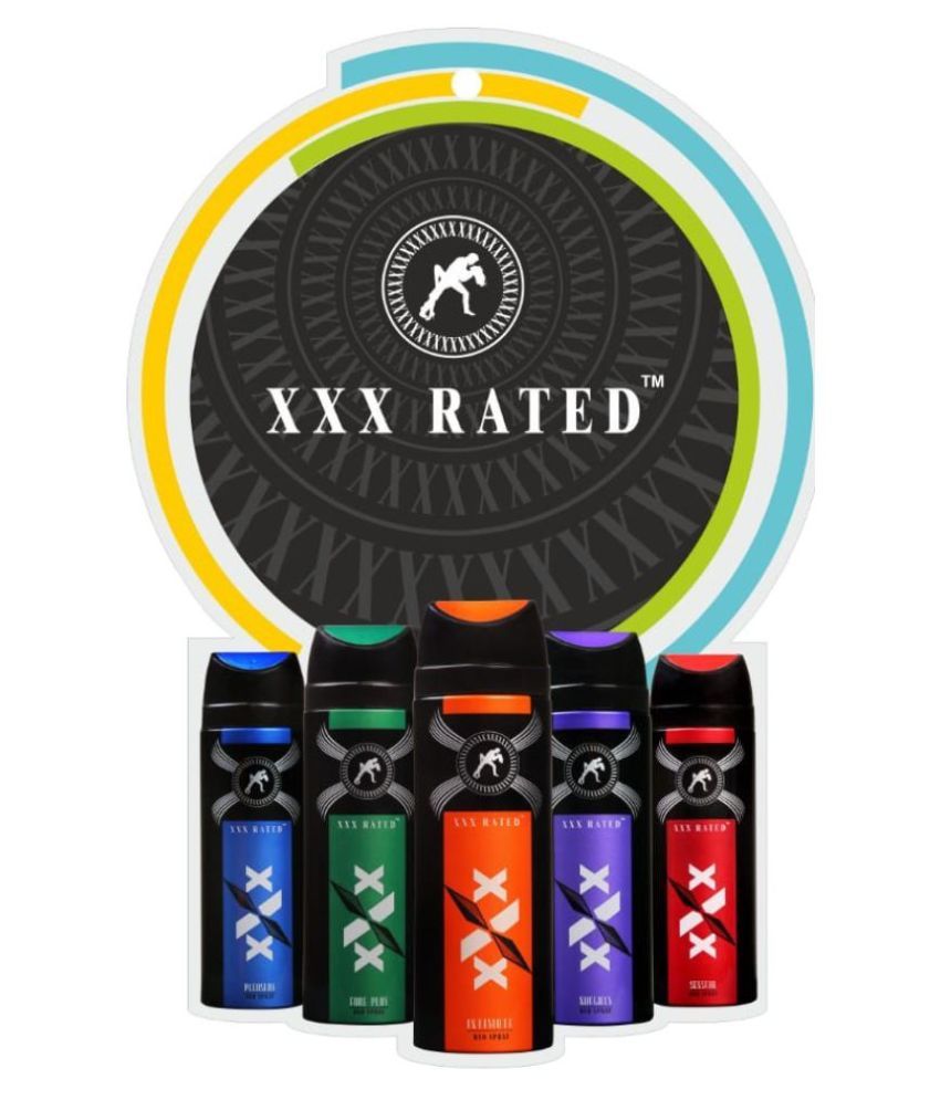 XXX Rated Unisex Deodorant Spray 300 mL Pack of 2 Buy XXX Rated Unisex