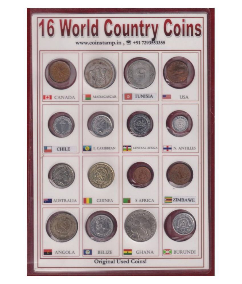     			Coins & Stamps - Coins & Stamps Other World Coins 16 Different Countries From African and American Countries 16 Numismatic Coins