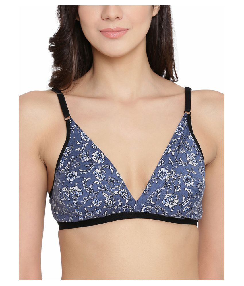     			Clovia Cotton Non Padded Women's Everyday Bra ( Blue )