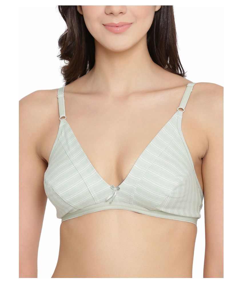     			Clovia Cotton Non Padded Women's Everyday Bra ( Green )