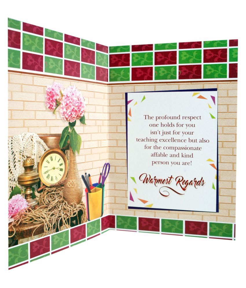 GIFTICS Happy Teachers Day Greeting Card - SC755: Buy Online at Best
