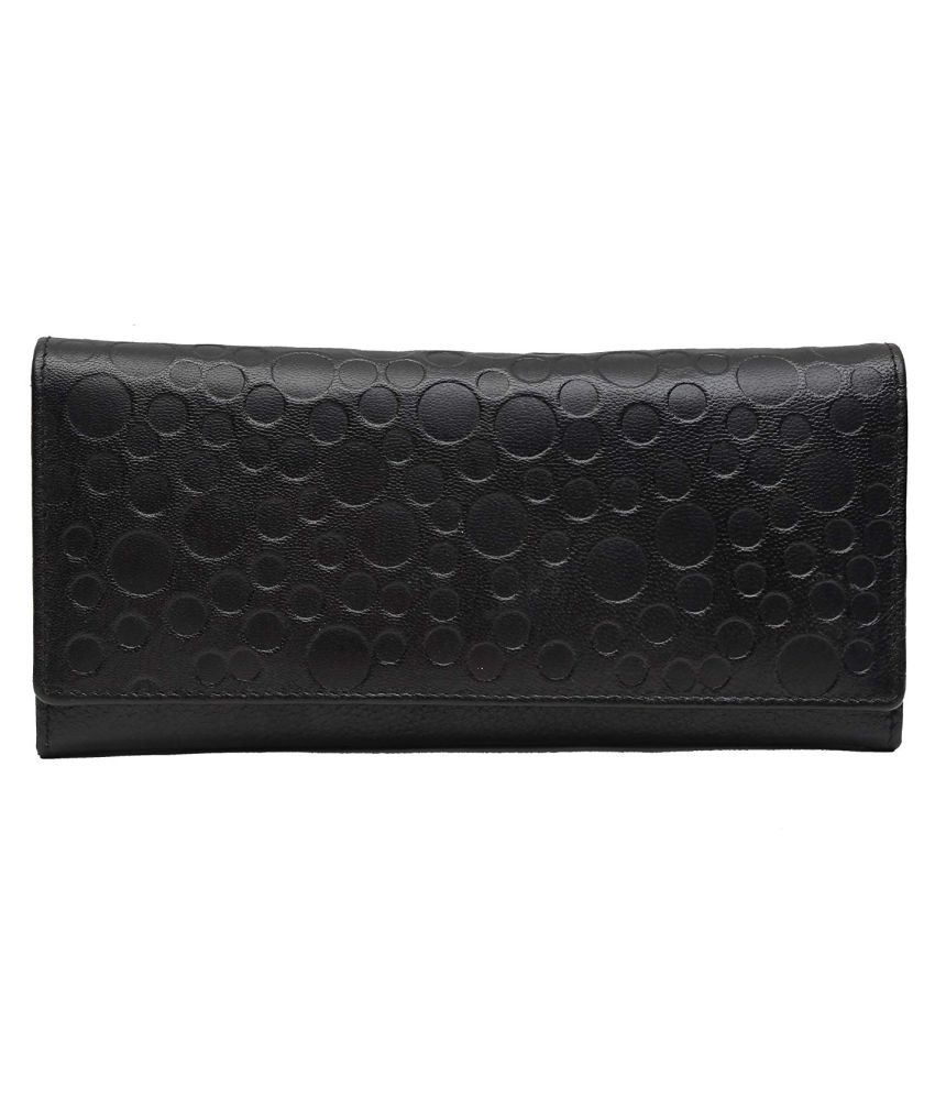 RICH BAG Black Pure Leather Envelope