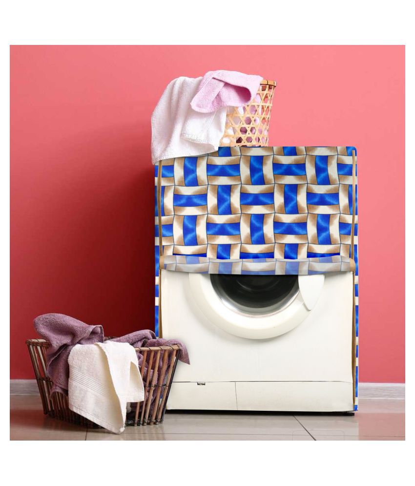     			E-Retailer Single Polyester Blue Washing Machine Cover for Universal Front Load