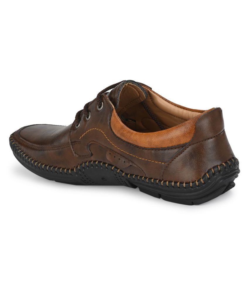 Mactree Artificial Leather Brown Formal Shoes Price in India- Buy ...