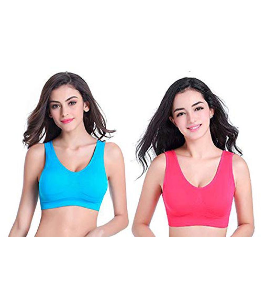     			ComfyStyle Cotton Lycra Air Bra - Pink