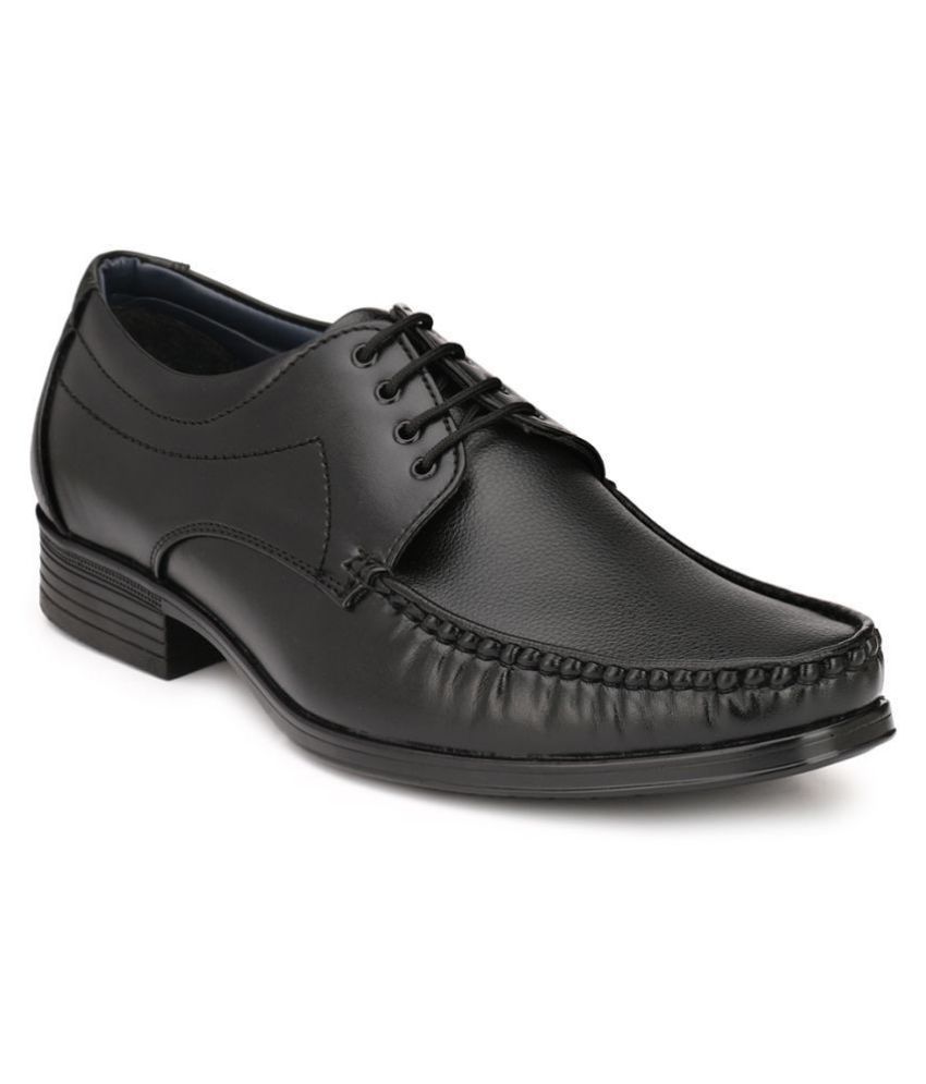     			Leeport - Black Men's Oxford Formal Shoes