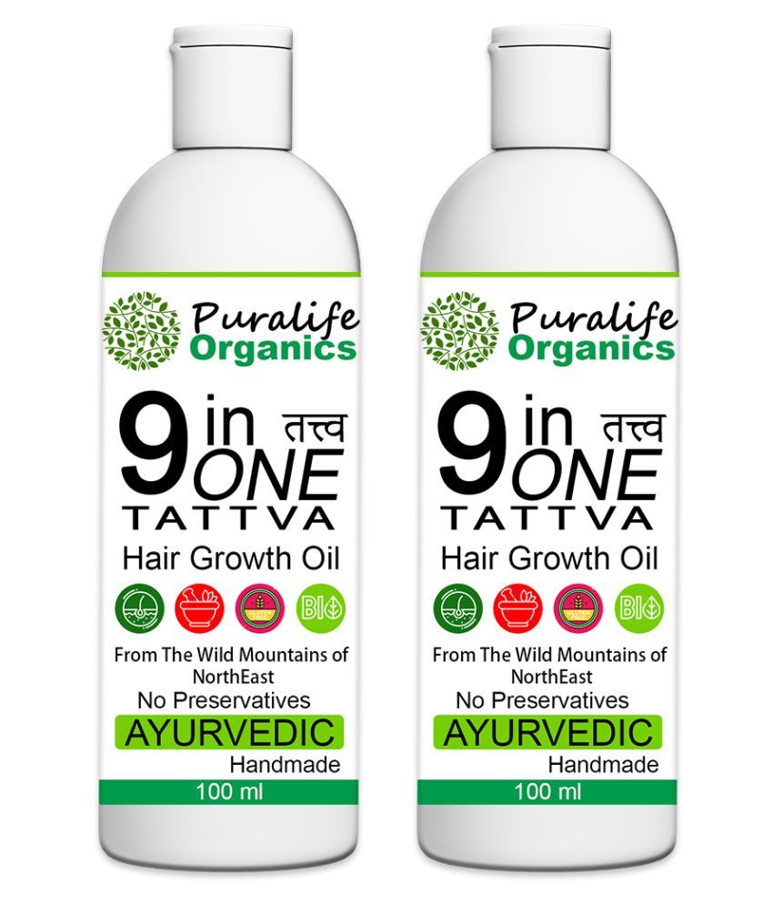 Puralife Organics Jonk Oil (Leech Oil) Hair Regrowth Oil 200 mL Pack of