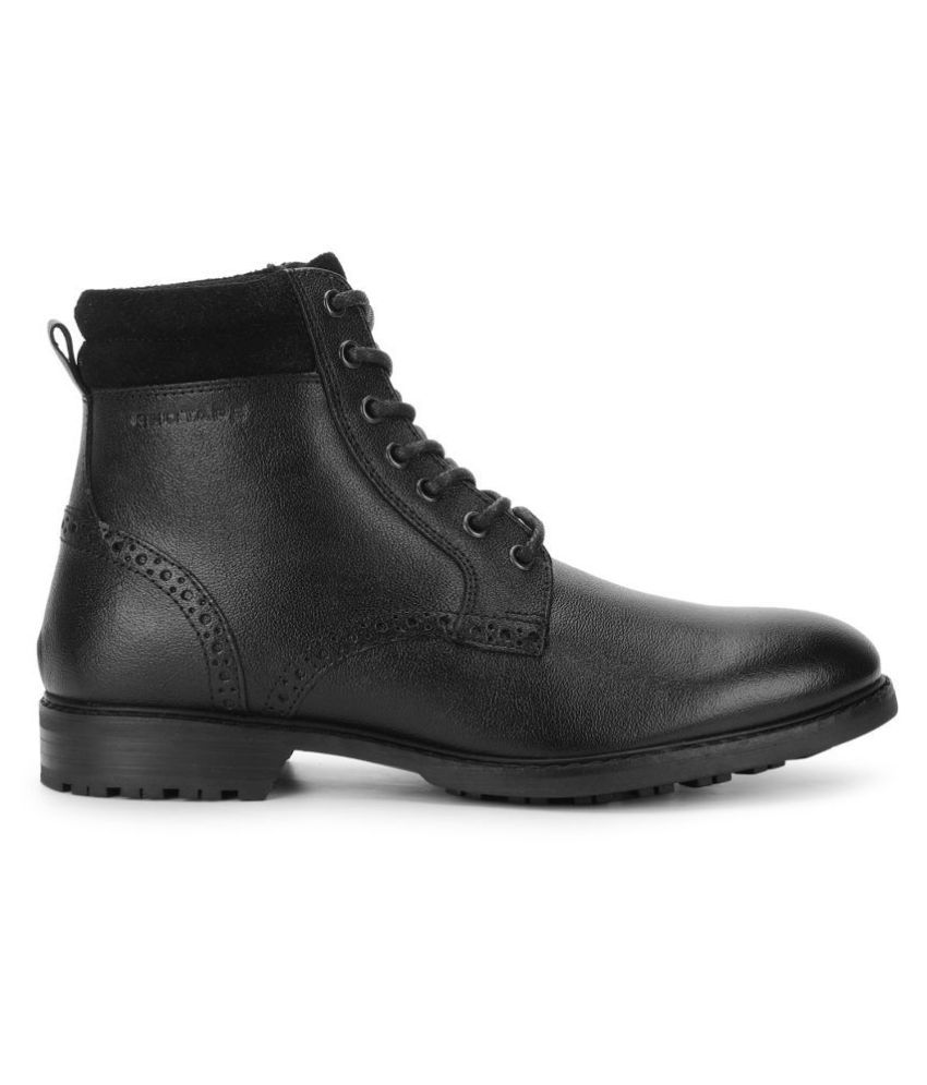 red tape mid top flat boots