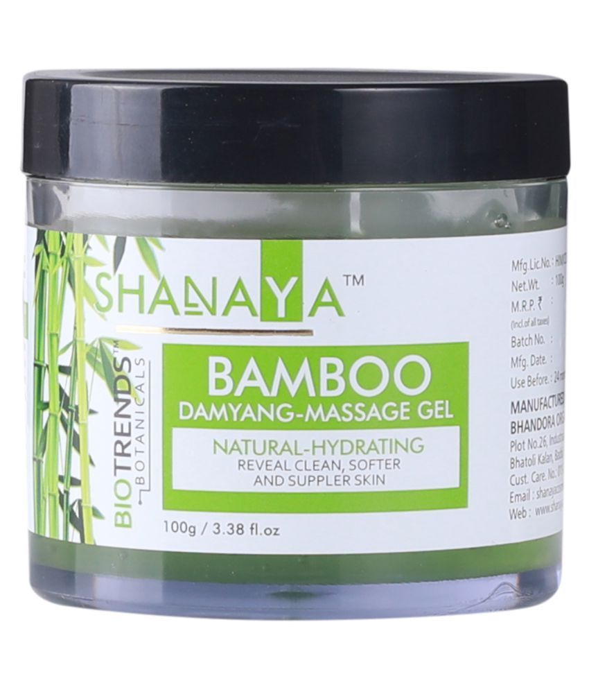 Shanaya Biotrends Botanicals Bamboo gel and Charcoal Rubber Face Mask 200 gm Pack of 2 Buy