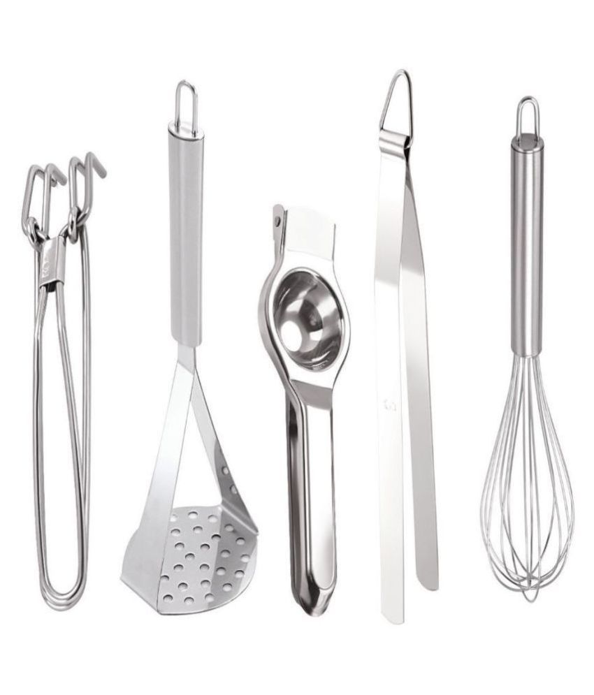 10 Pieces Stainless Steel Cooking and Serving Spoons/Spatula + Whisk ...