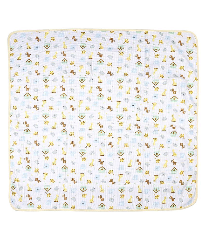 Owen Yellow Cotton Baby Blanket ( 76 cm × 76 cm- 2 pcs): Buy Owen ...