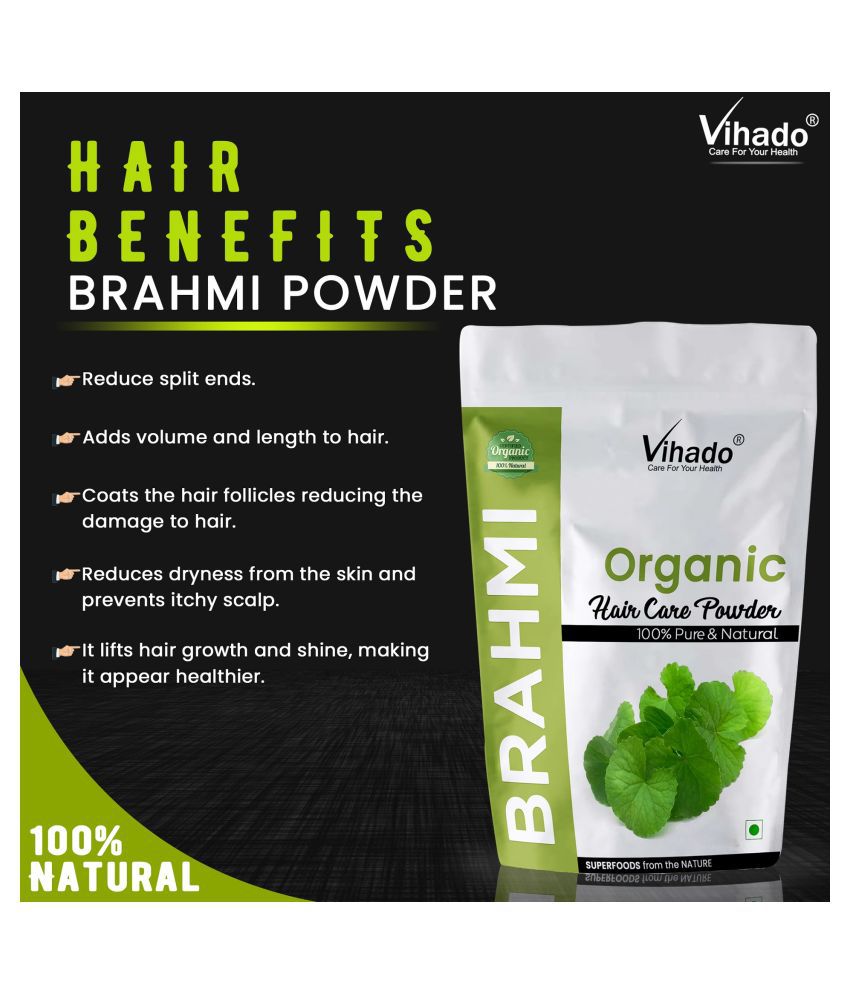 Vihado Natural Brahmi Powder Hair Mask 200 g: Buy Vihado Natural Brahmi  Powder Hair Mask 200 g at Best Prices in India - Snapdeal