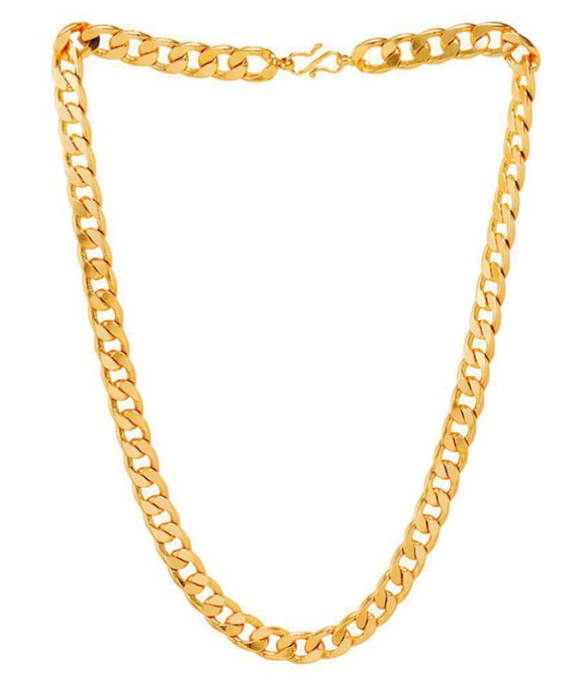     			shankhraj mall gold plated chain necklace for men-10020