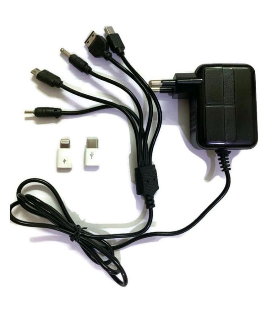 HUMSER 7 in 1 Mobile Charger 0.5A Universal Travel Adapter