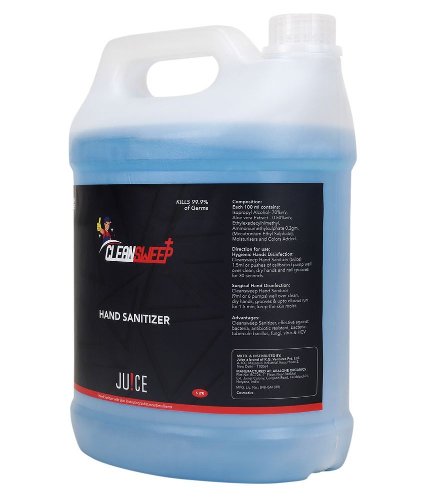 Juice Hand Sanitizer 5000 mL Pack of 1 Buy Juice Hand Sanitizer 5000