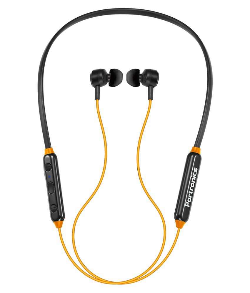 Portronics Harmonics One:Wireless Sports Headset ,Orange (POR 1143)