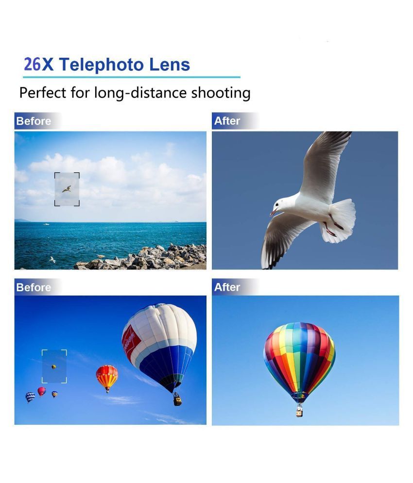 26X 4K HD Universal Zoom Mobile Phone Telescope Telephoto External