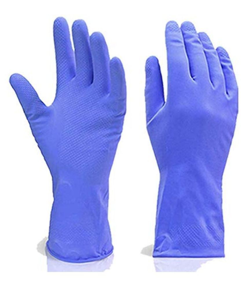 MD IMPEX KITCHEN GLOVES SET OF 10 PAIRS (MULTICOLOR) Rubber Universal