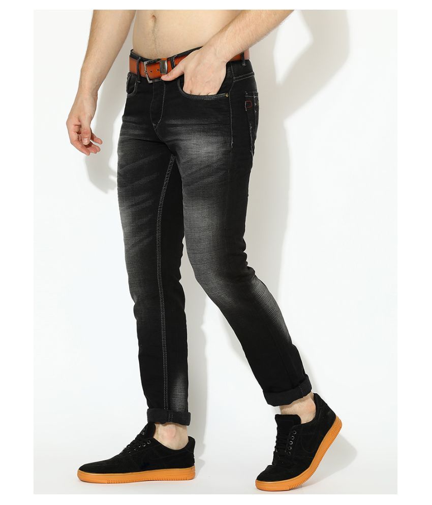 straight fit black jeans women